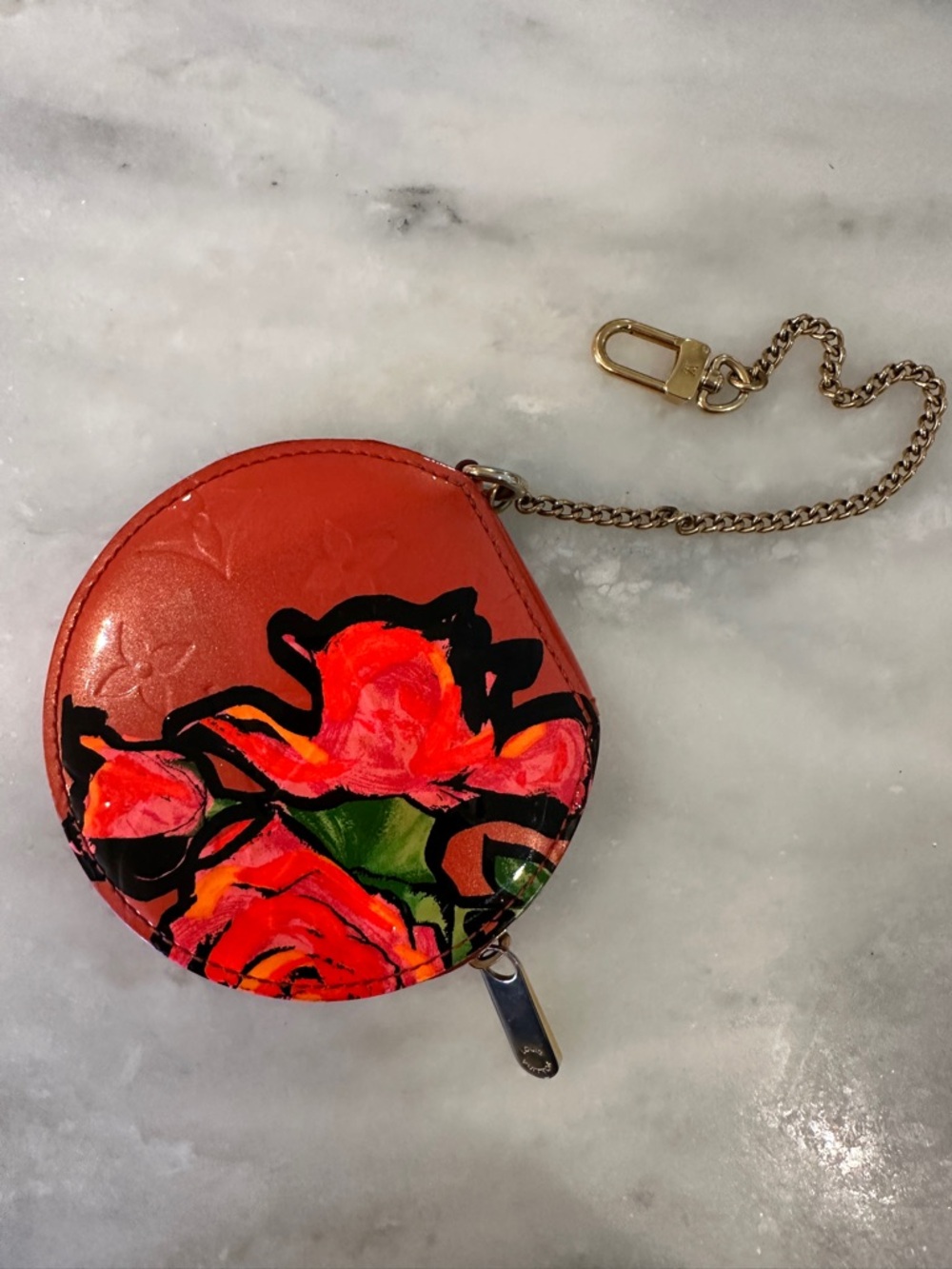 Louis Vuitton Coin Purse Stephen Sprouse Monogram Vernis Orange Sunset - Picture 2 of 5